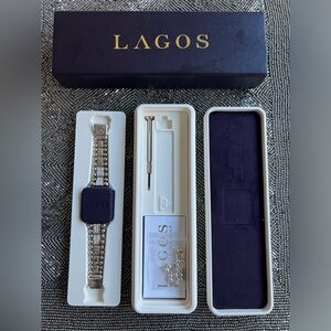 Lagos Caviar Diamond Apple Watch Watchband